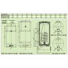 Drazice OKC 160/1м² 2/6kW, Навесной вертикальный комбинированный водонагреватель Дражице