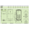 Drazice OKC 125/1м², Навесной вертикальный комбинированный водонагреватель Дражице